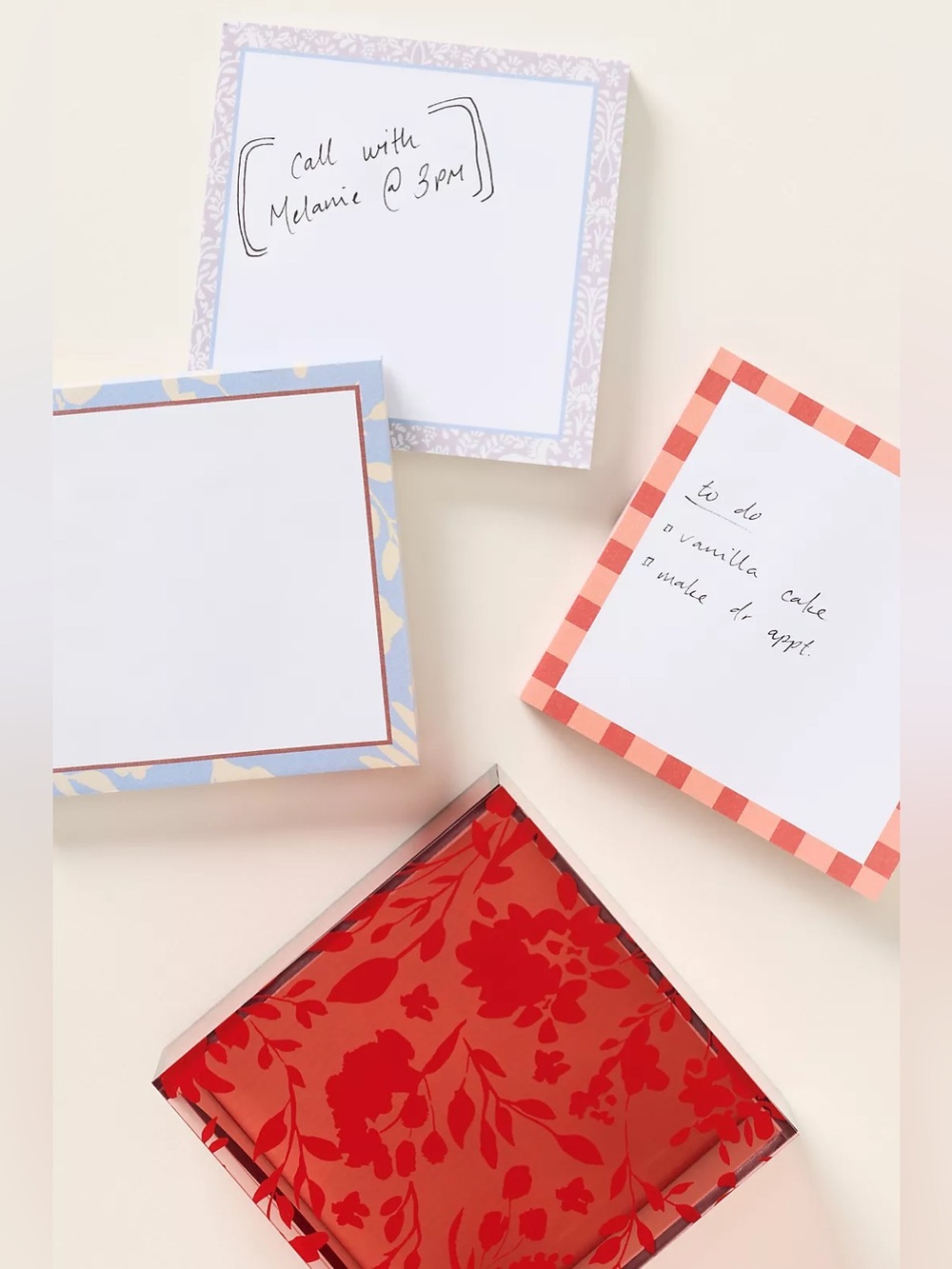 Anthropologie Note Pad Block Icons